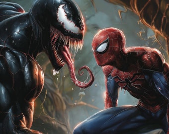 Venom Vs Spider-man - Etsy