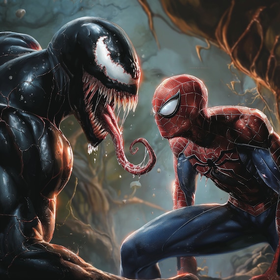 Venom Vs Spider-man - Etsy
