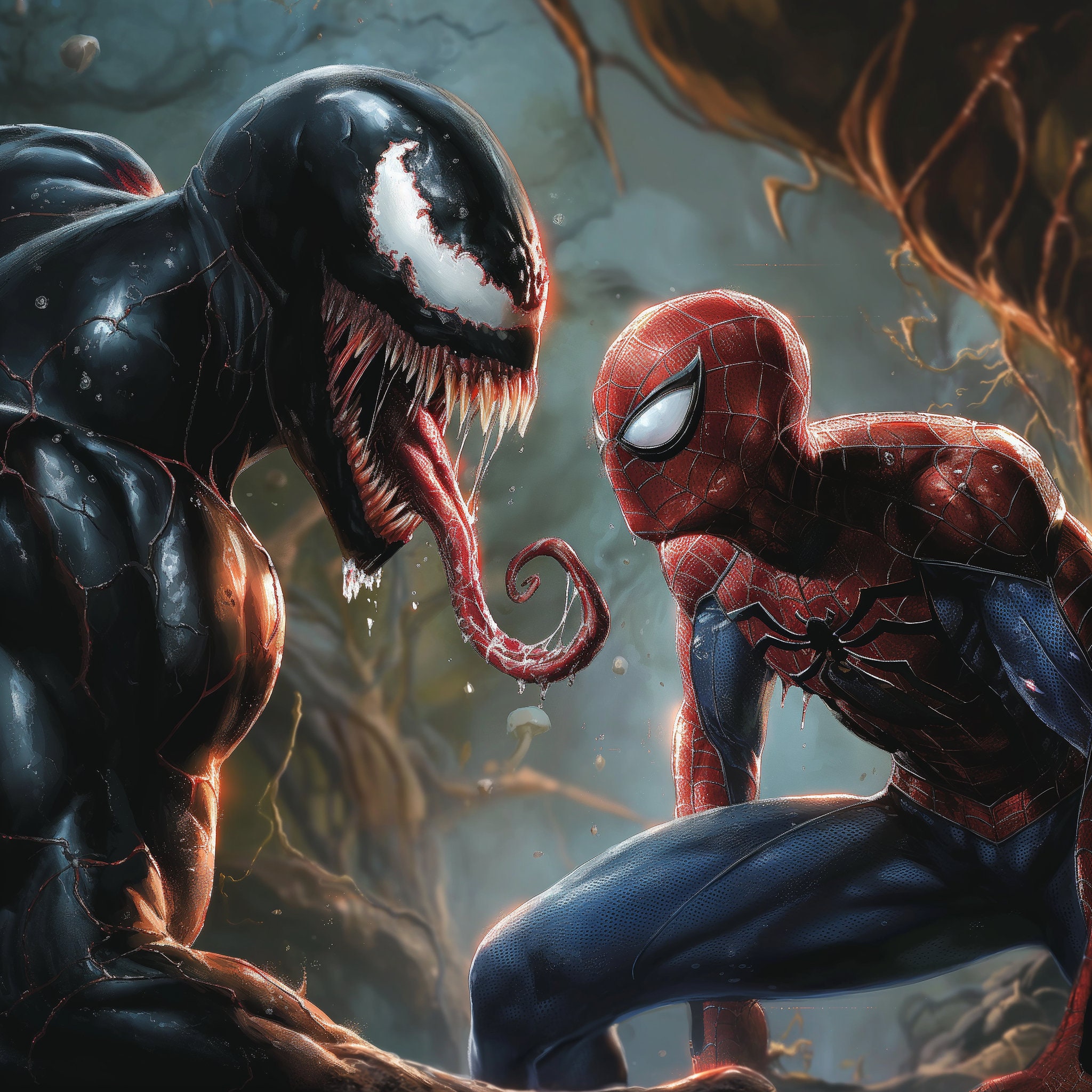 Venom Vs Spider-man - Etsy