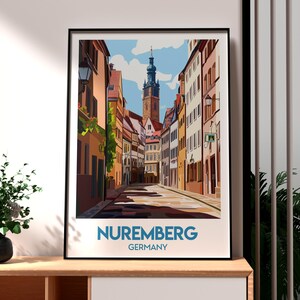 Nuremberg Travel Print - Germany Wall Art - Germany Poster - Travel Wall Art  - Gift for Traveller - Nuremberg Art - Nuremberg City Wall Art