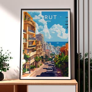 Beirut Reise Print - Libanon Wandkunst - Libanesische Kunst Poster - Reise Wandkunst - Geschenk für Reisenden - Beirut Poster - Libanon Reisekunst