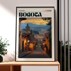 Bogota Poster - Bogota Art - Colombia Travel Print - Colombia Wall Art - Bogota Travel Print - Backpacking Poster - South America Art