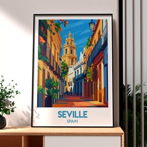 Seville Print - Spanien Wandkunst - Andalusien Poster - Reise Wandkunst - Spanien Reise Poster - Seville Art Poster - Spanien Poster - Andaluzia