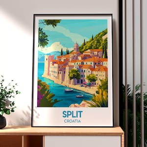 Split Print - Croatia Wall Art - Split Poster - Split Old Town Wall Art - Croatia Travel Poster - Croatia Travel Print - Croatia Travel Art