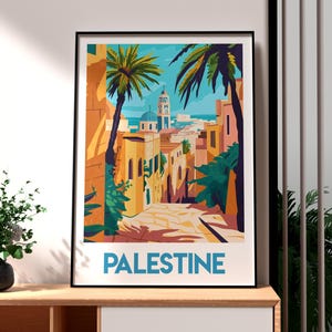 Palestine Print - Palestine Wall Art - Gaza Strip Poster - Free Palestine Poster - Middle East Wall Art - Palestine Travel Art - Palestine