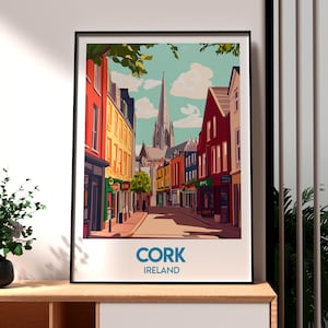 Cork Print - Ireland Wall Art -  Cork Ireland Poster - Travel Wall Art - Ireland Poster - Cork Art - Republic of Ireland Travel Art - Nature