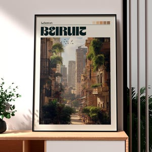 Beirut Reise Print - Libanon Wandkunst - Libanesische Kunst Poster - Reise Wandkunst - Geschenk für Reisenden - Beirut Poster - Libanon Reisekunst