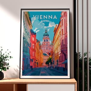 Vienna Print - Austria Wall Art -  Vienna Poster - Vienna Wall Art - Austria Travel Print - Monzart Wall Art - Vienna Art Poster - Austria
