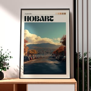 Hobart Print - Tasmanien Wandkunst - Australien Poster - Reise Wandkunst - Tasmanien Poster - Hobart City Art - Tasmanien Australien Hobart Art