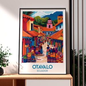 Otavalo Poster - Ecuador Kunst - Ecuador Reise Druck - Otavalo Wandkunst - Ecuador Reise Druck - Backpacking Poster - Südamerika Kunst