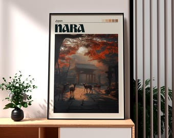 Nara Deer Park Print: Japan Travel Poster