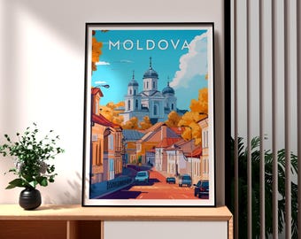 Chișinău Moldova Travel Poster: Europe Wall Art Print