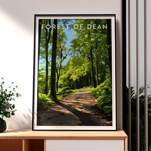 Forest of Dean Druck - Forest of Dean Wandkunst - England Natur Poster - Reise Wandkunst - Gloucestershire Poster - UK Countryside Art