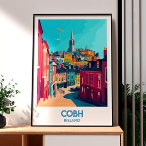 Cobh Print - Ireland Wall Art -  Cobh Ireland Poster - Travel Wall Art - Ireland Poster - Cork Art - Republic of Ireland Travel Art - Nature