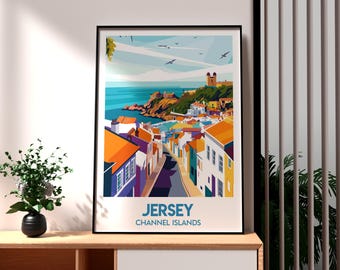 Jersey Travel Poster: St Ouen, Channel Islands Art Print