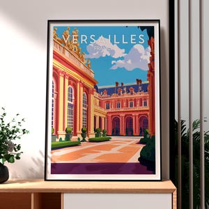 Versailles Poster - France Wall Art - Palace of Versailles Poster - France Travel Print - Paris Poster - France Travel Print - Versailles