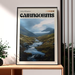 Cairngorms Print - Scotland Wall Art -  Cairngorms Poster - Travel Wall Art - Scottish Highlands Poster - Scotland Print - UK National Park