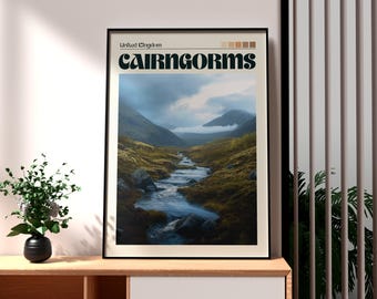 Cairngorms National Park Print: Schottland Reiseposter