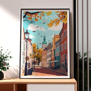 Poland Print - Poland Wall Art - Poland Travel Poster - Travel Wall Art - Europe City Poster - Long Market Wall Art - Poland Poster