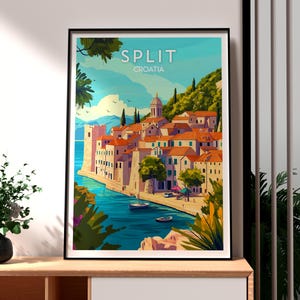 Split Print - Croatia Wall Art - Split Poster - Split Old Town Wall Art - Croatia Travel Poster - Croatia Travel Print - Croatia Travel Art