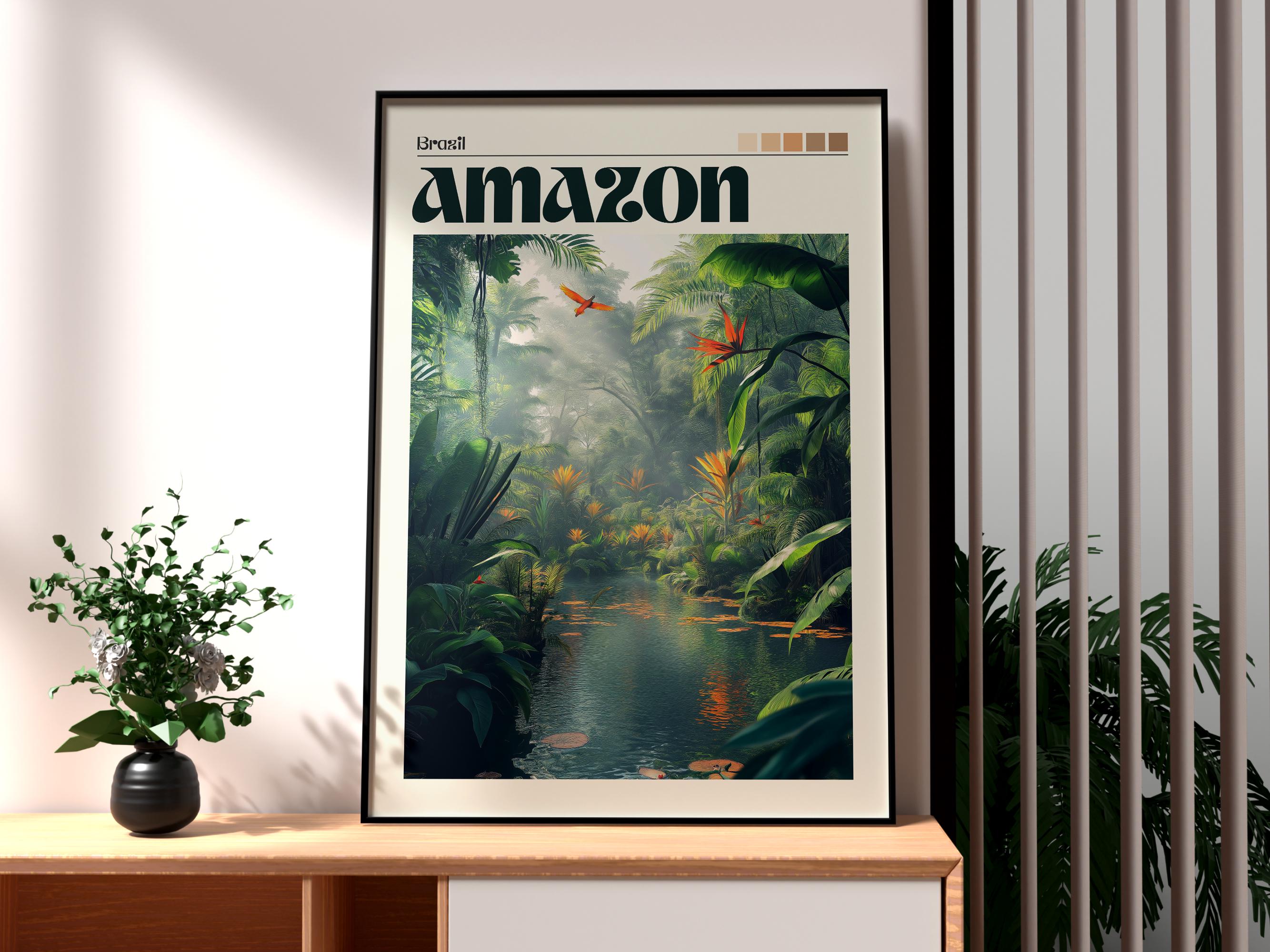 アマゾン熱帯雨林のポスター - アマゾンのウォールアート - アマゾン川のプリント - ブラジルのポスター - ブラジルのウォールアート -  アマゾンブラジル - 南アメリカ - Etsy 日本
