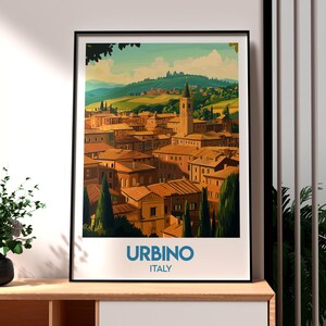 Urbino Wall Art - Italian Commune Print - Italy Poster - Travel Wall Art - Italy Travel Poster - Italy Wall Art - Urbino Poster - Urbino