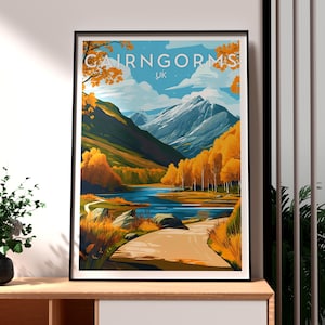 Cairngorms Print - Scotland Wall Art -  Cairngorms Poster - Travel Wall Art - Scottish Highlands Poster - Scotland Print - UK National Park