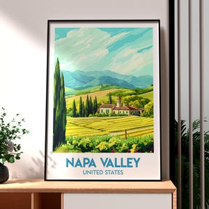 Napa Valley National Print - California Wall Art - Napa Valley Poster - Napa Valley Winery - Napa Valley Wine Train - Napa County - Cali