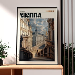 Vienna Print - Austria Wall Art -  Vienna Poster - Vienna Wall Art - Austria Travel Print - Monzart Wall Art - Vienna Art Poster - Austria