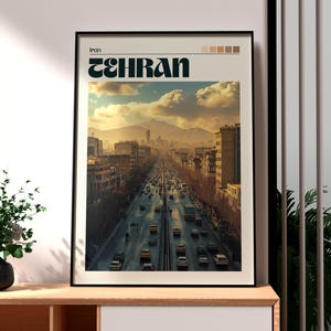 Tehran Print - Iran Wall Art - Tehran Poster - Iran Travel Poster - Middle East Wall Art - Tehran Travel Art - Persia Travel - Iran Print