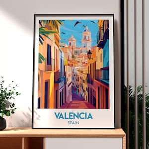 Valencia Poster - Valencia Wall Art - Spain Poster - Spain Travel Print - Valencia Art Museum - Spain Wall Art - Spanish Wall Art