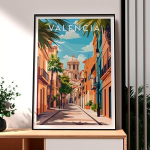 Valencia Poster - Valencia Wall Art - Spain Poster - Spain Travel Print - Valencia Art Museum - Spain Wall Art - Spanish Wall Art