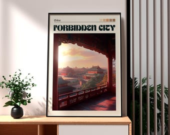 Forbidden City Art Print: Beijing Chinese Palace Wall Art