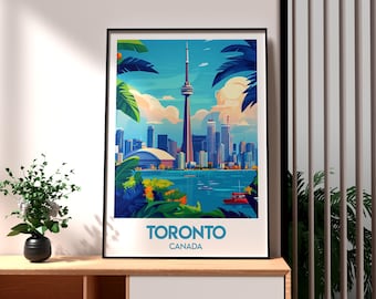 Toronto City Print: Modernes Kanada Reiseplakat
