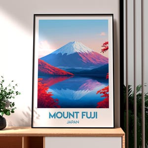 Mount Fuji Print - Japan Wall Art - Mount Fuji Poster - Japan Travel Print - Fuji-san Poster - Tokyo Poster - Tokyo Wall Art - Japanese Art