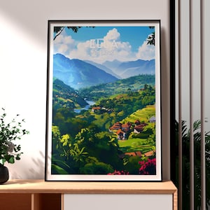 Impression d'art Ella Sri Lanka : paysage de plantation de thé