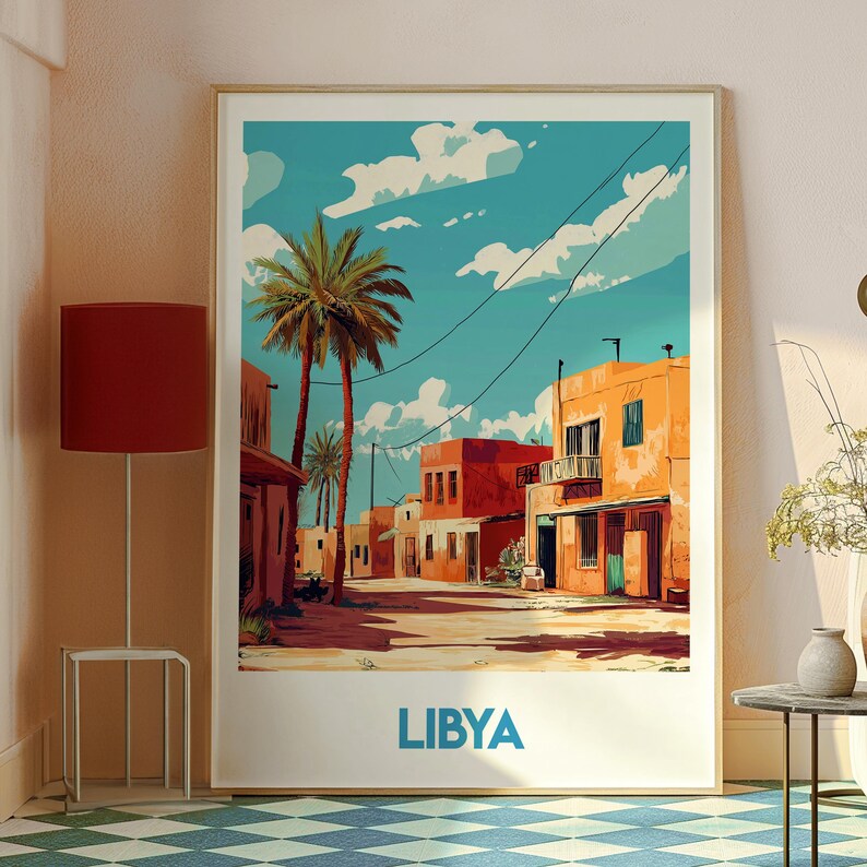 Tripoli Libya Travel Poster: Africa Art Print - Etsy