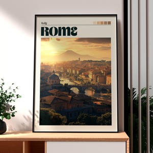 Póster de Roma - Arte mural de Roma - Póster de Italia - Arte mural de Italia - Póster de viaje por Europa - Arte del Coliseo - Arte de Roma - Impresión de viaje de Roma, Italia