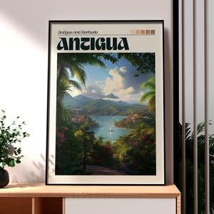 Antigua Travel Print - The Caribbean Wall Art - Antigua Art - Travel Wall Art - The Caribbean Wall Art - Antigua and Barbuda Art Print