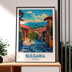 Bulgaria Print - Bulgaria Wall Art - Bulgaria Travel Poster - Travel Wall Art - Europe Poster - Europe Wall Art - Bulgaria Poster Sofia City