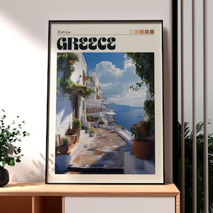 Griechenland Druck - Griechenland Wandkunst - Griechische Inseln Poster - Reise Wandkunst - Griechische Kunst - Griechenland Strände Poster - Griechenland Insel Druck - Griechenland