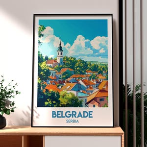 Belgrade Print - Serbia Wall Art - Belgrade Serbia Travel Poster - Travel Wall Art - Europe City Poster - Belgrade City Wall Art - Serbia