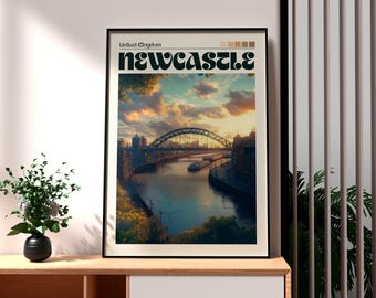 Tyne Bridge Newcastle Print: UK Travel Wall Art