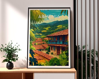 アルメニア・コロンビア旅行ポスター：半光沢印刷 - Etsy 日本