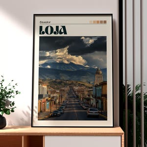 Loja Poster - Ecuador Art - Ecuador Travel Print - Loja Wall Art - Loja Ecuador Travel Print - Backpacking Poster - South America Art