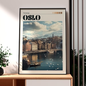 Oslo Print - Norway Wall Art - Norway Oslo Poster - Travel Wall Art - Oslo City Art - Oslo Poster - Norway Travel Print - Oslo Wall Art