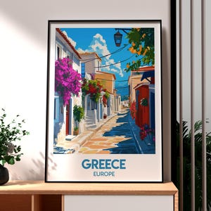 Griechenland Druck - Griechenland Wandkunst - Griechische Inseln Poster - Reise Wandkunst - Griechische Kunst - Griechenland Strände Poster - Griechenland Insel Druck - Griechenland