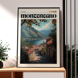Montengro Print - Montenegro Wall Art - Kotor Poster - Kotor Montenegro Wall Art - Europe Travel Poster - Montenegro Travel Print - Kotor