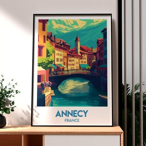 Annecy Print - France Wall Art - Annecy Poster - France Travel Print - Vieille Ville Poster Wall Art - French Art - Annecy France Wall Art