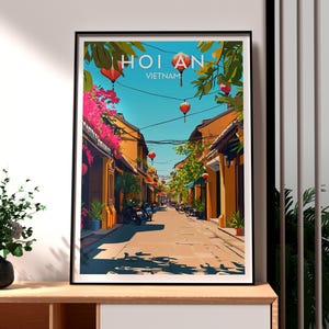 Hoi An Print - Vietnam Wandkunst - Hoi An Poster - Reise Wandkunst - Vietnam Poster - Backpacking Poster - Vietnam Kunst - Hoi An Laternen Kunst
